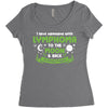 I Love Someone with Lymphoma Cancer to The Moon and Back to Infinity Women's Triblend Scoop T-shirt