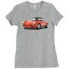 red car Ladies Fitted T-Shirt