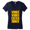 Winner Winner Chicken Dinner Women's V-Neck T-Shirt
