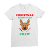 christmas baking team crew rudolph Ladies Fitted T-Shirt