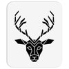 poly deer black Mousepad