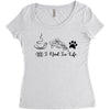 all i need in life Women's Triblend Scoop T-shirt