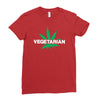 vegetarian Ladies Fitted T-Shirt