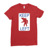 keep left shark Ladies Fitted T-Shirt