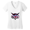 black Women's V-Neck T-Shirt