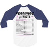 February Girl Facts Aquarius 3/4 Sleeve Shirt
