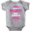 The Best Gramps Are Born In April Baby Onesie