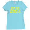 may the f= Ladies Fitted T-Shirt