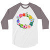 personalize baby name bodysuit 3/4 Sleeve Shirt