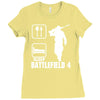 eat sleep battlefield 4, funny Ladies Fitted T-Shirt