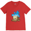 sticker box V-Neck Tee