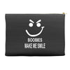 boobies make me smile Accessory Pouches