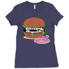 monster burger Ladies Fitted T-Shirt