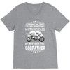 Motorcycles GodFather V-Neck Tee