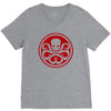 red skull logo avengers marvel comics gift V-Neck Tee
