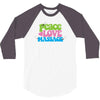 peace, love, massage 3/4 Sleeve Shirt