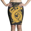 bruce, the dragon Pencil Skirts
