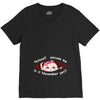 November Peeking Out Asian Baby Girl V-Neck Tee