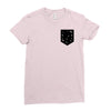 Free Birds Pocket Ladies Fitted T-Shirt