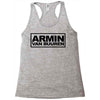 armin van buuren black logo Racerback Tank