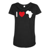 i love africa Maternity Scoop Neck T-shirt