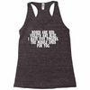 roses are red violets are blue i have five fingers the middle ones for Racerback Tank