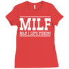 milf Ladies Fitted T-Shirt