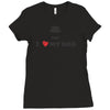 i love my dad Ladies Fitted T-Shirt