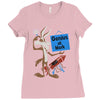 looney tunes genius at work Ladies Fitted T-Shirt