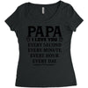 I Love you Papa Women's Triblend Scoop T-shirt