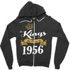 kings are born in 1956 Zipper Hoodie