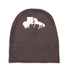 b&auml;r vs einhor  funny Baby Beanies