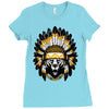 native american chief bear Ladies Fitted T-Shirt
