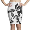 black rabbit Pencil Skirts