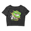 funny snake Crop Top