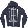 beard length chart Zipper Hoodie