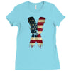 jake paul x american flag Ladies Fitted T-Shirt