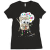 leaf cartoon Ladies Fitted T-Shirt