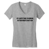 clients think i'm working web site design funny computer nerd geek shi Women's V-Neck T-Shirt