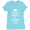 stay puft and carry on Ladies Fitted T-Shirt