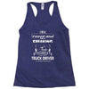 proud freaking dad Racerback Tank