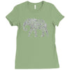 elephant filled pattern cool Ladies Fitted T-Shirt