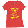 awesome possum Ladies Fitted T-Shirt