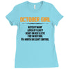 October Girl Hated By Many Ladies Fitted T-Shirt