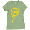 chinese dragon cool oriental asian kung fu Ladies Fitted T-Shirt