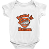 powered by ramen Baby Onesie