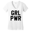 girl power Women's V-Neck T-Shirt