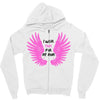 i wear pink for my mom Zipper Hoodie