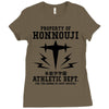 Property Of Honnouji Athletics Dept. Ladies Fitted T-Shirt
