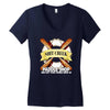 funny  creek paddle shop, ideal gift, birthday present Women's V-Neck T-Shirt